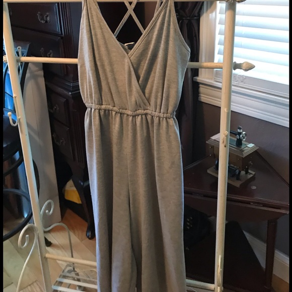 Paper Crane Pants & Jumpsuits Gray Romper Poshmark